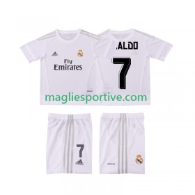 Completo Calcio Real Madrid Cristiano Ronaldo 7 2015 2016 Retro Bambino Divisa Prima